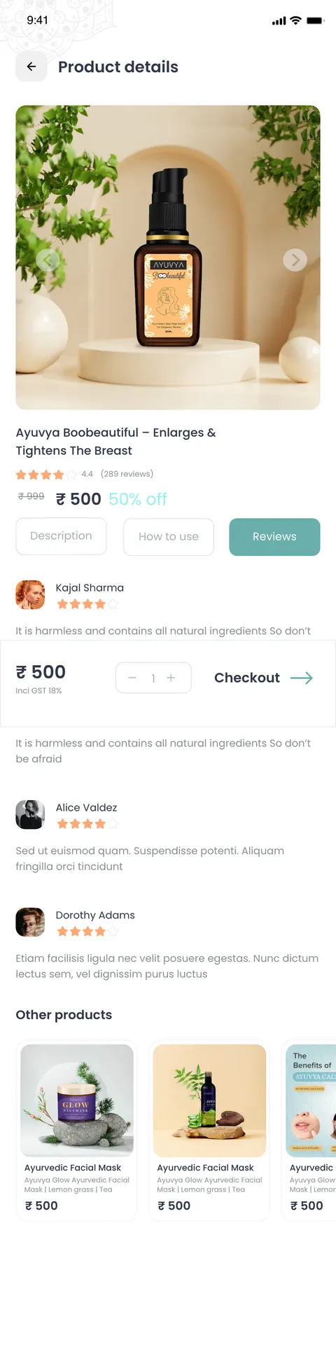 Ayuvya app — screen 29.