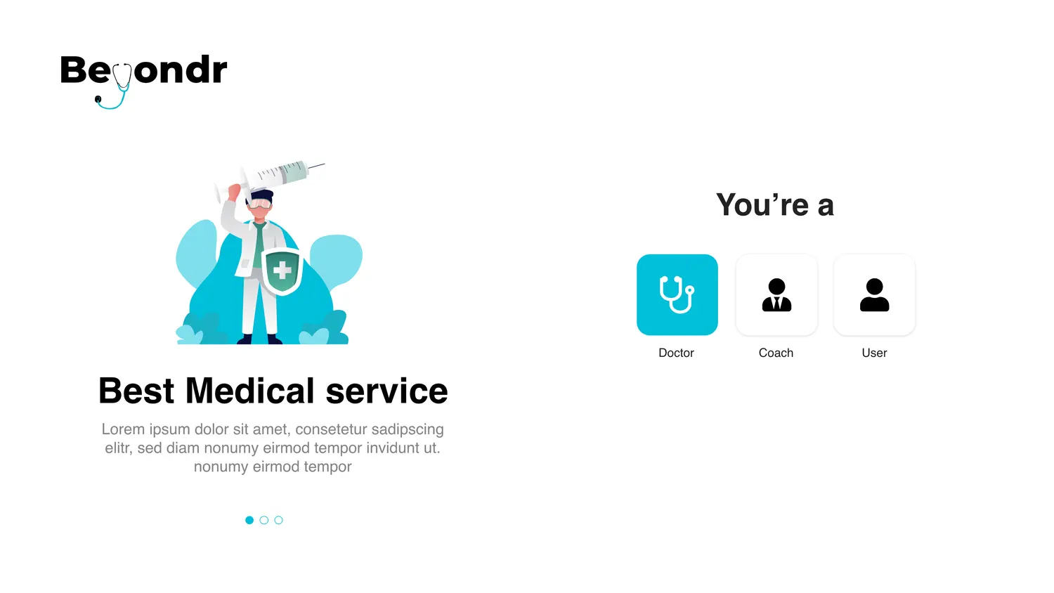 Beyondr web platform — screen 3.