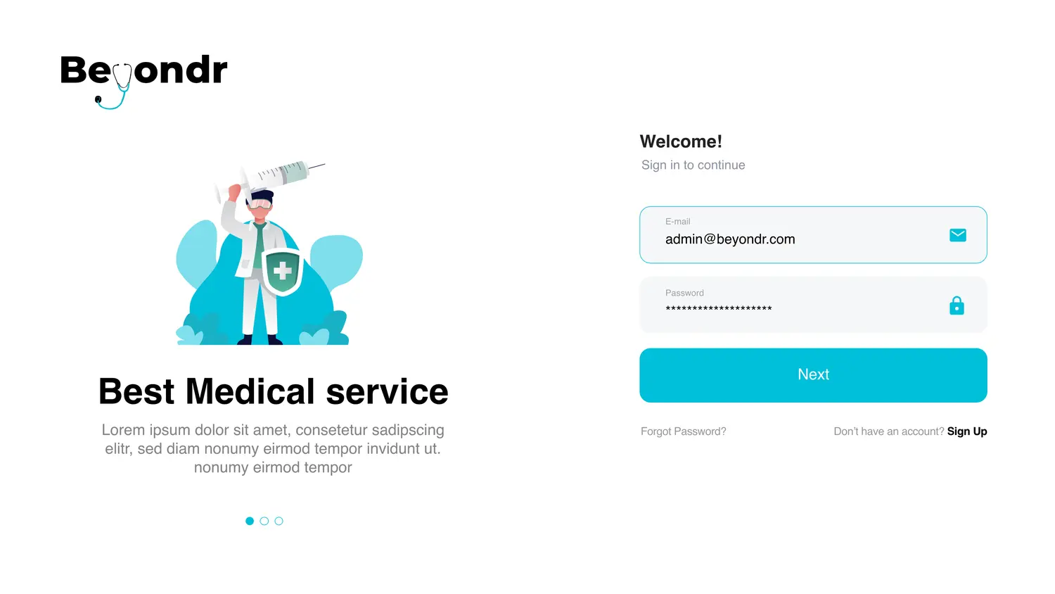 Beyondr web platform — screen 4.