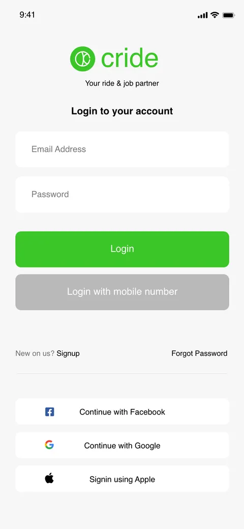 Cride app — screen 2.