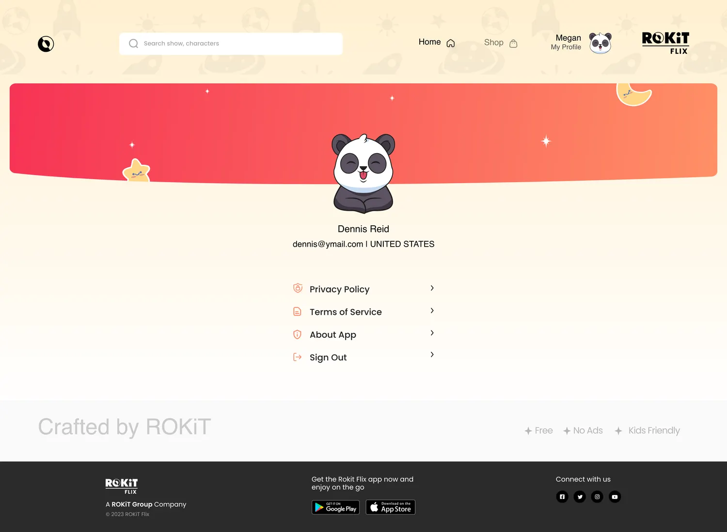 ROKiT Flix web — screen 13.