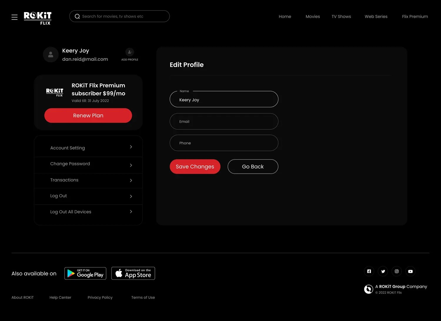ROKiT Flix web — screen 27.
