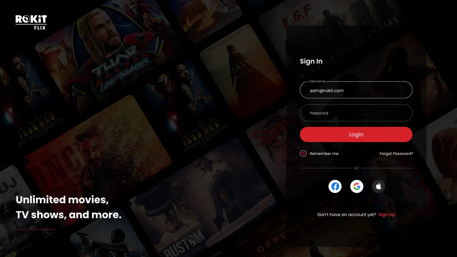 ROKiT Flix web — screen 31.