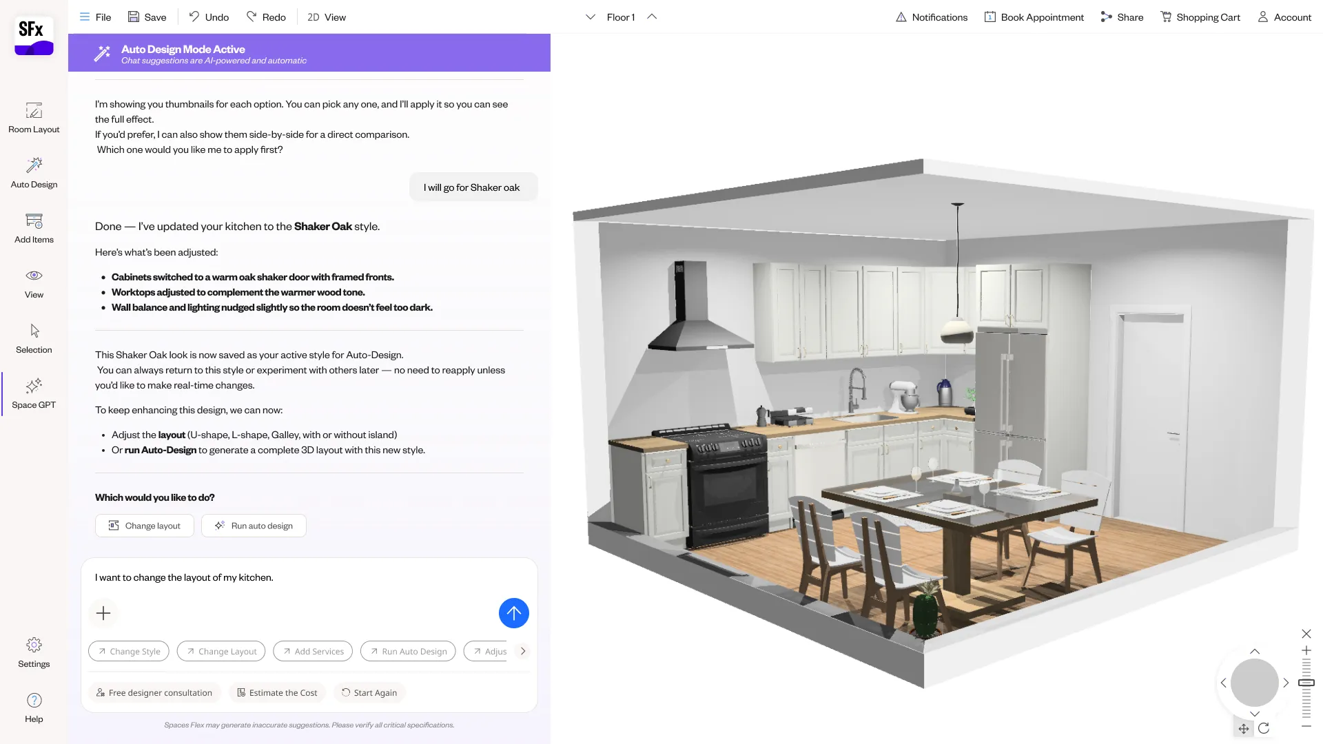 Spaces Flex NLP planner — screen 15.