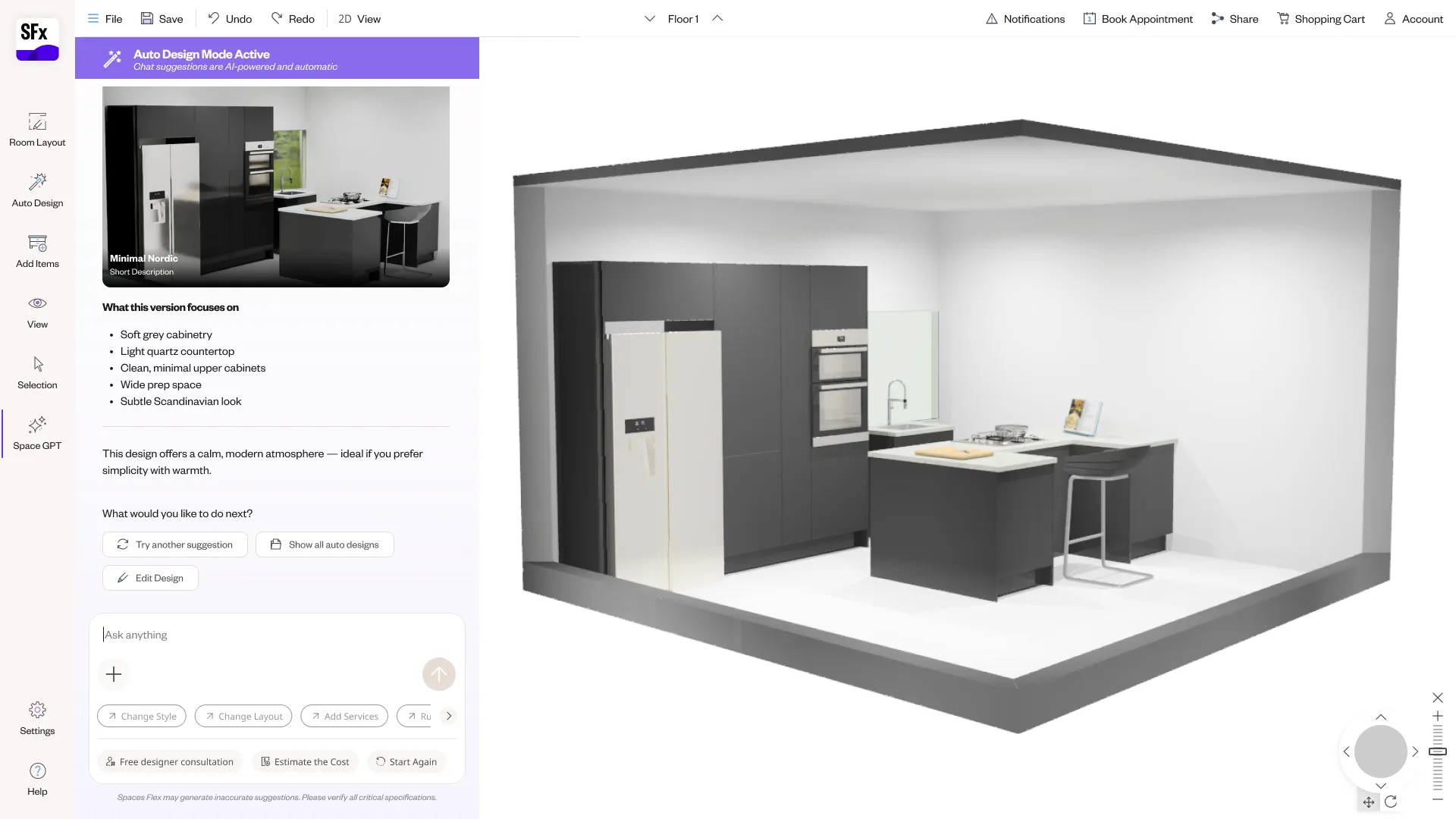 Spaces Flex NLP planner — screen 41.