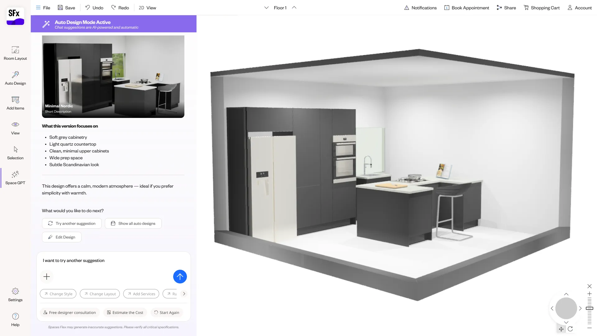 Spaces Flex NLP planner — screen 42.