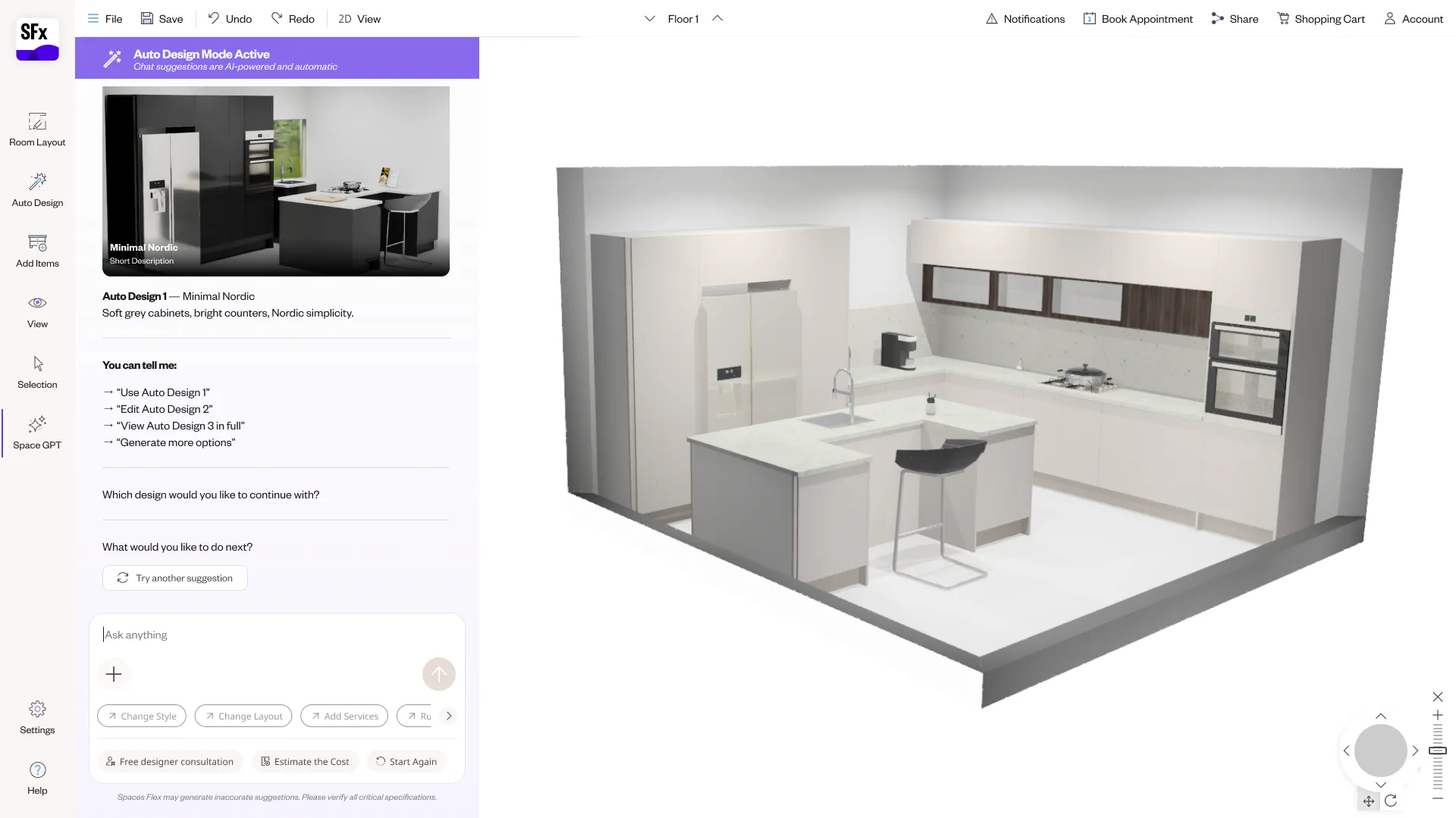 Spaces Flex NLP planner — screen 53.