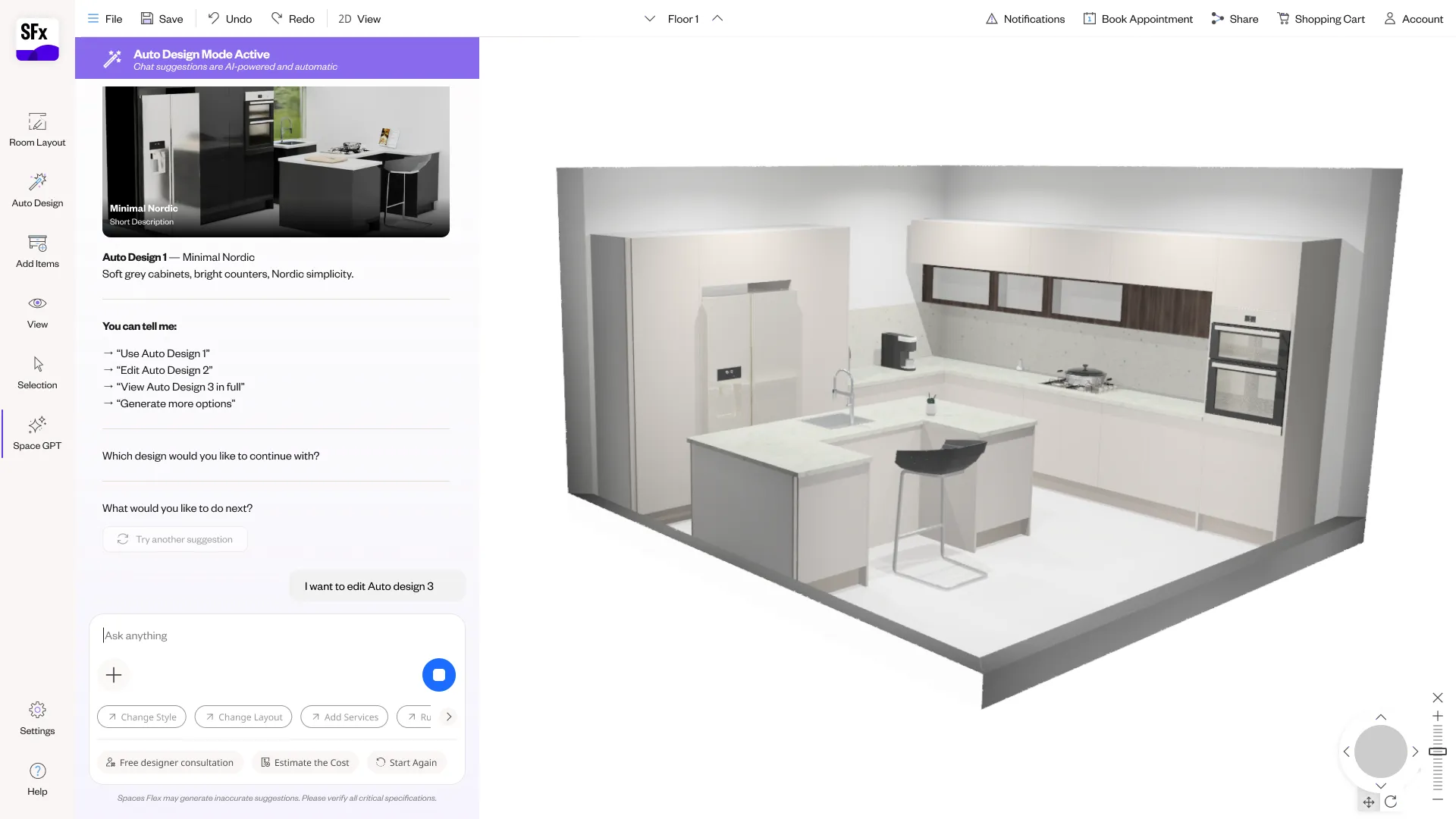Spaces Flex NLP planner — screen 55.