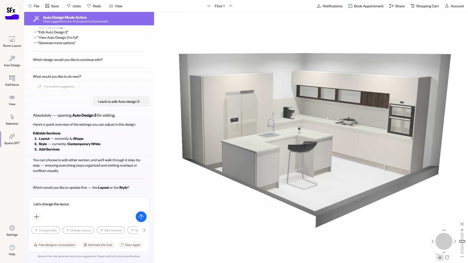 Spaces Flex NLP planner — screen 58.