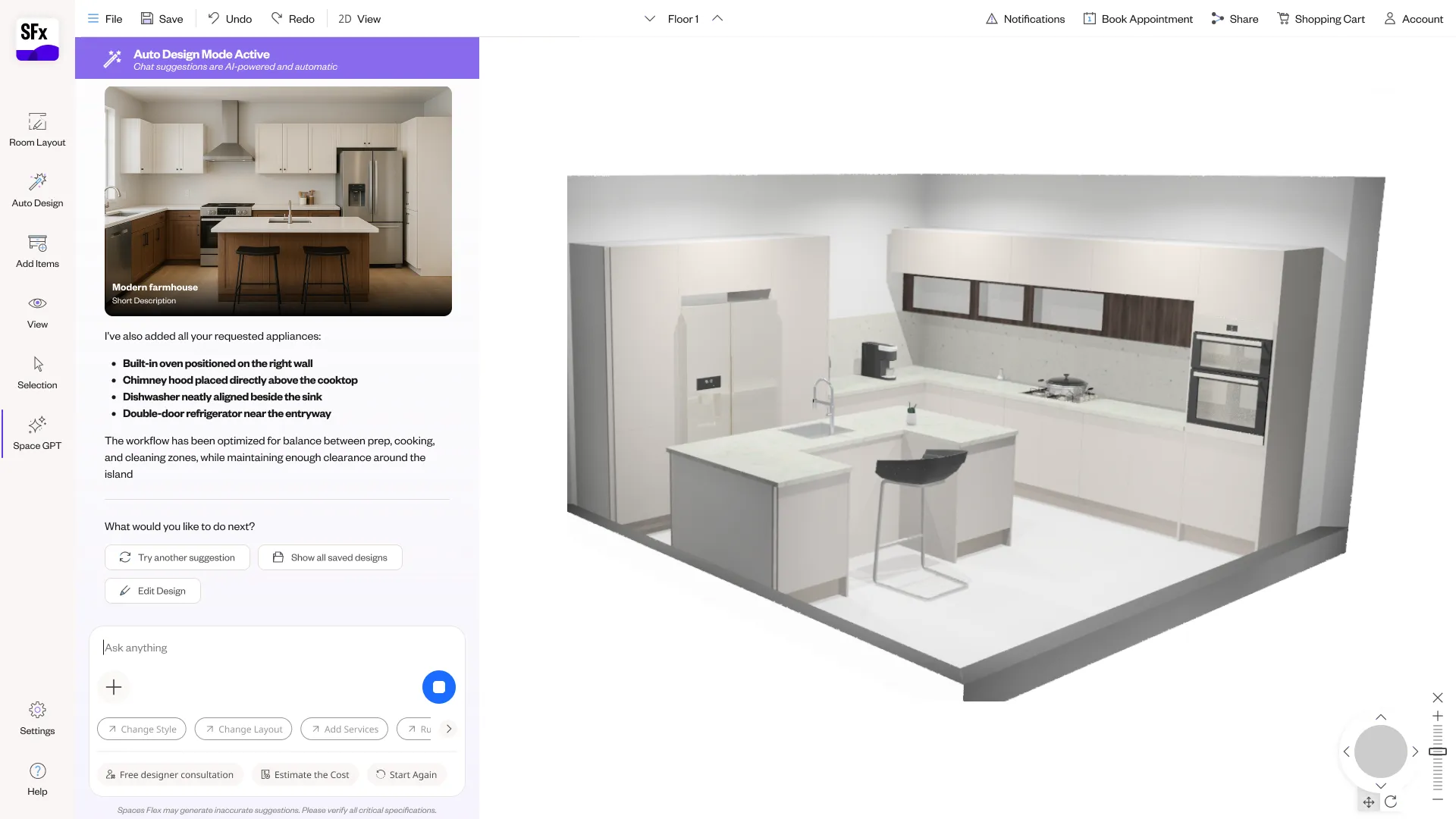 Spaces Flex NLP planner — screen 78.