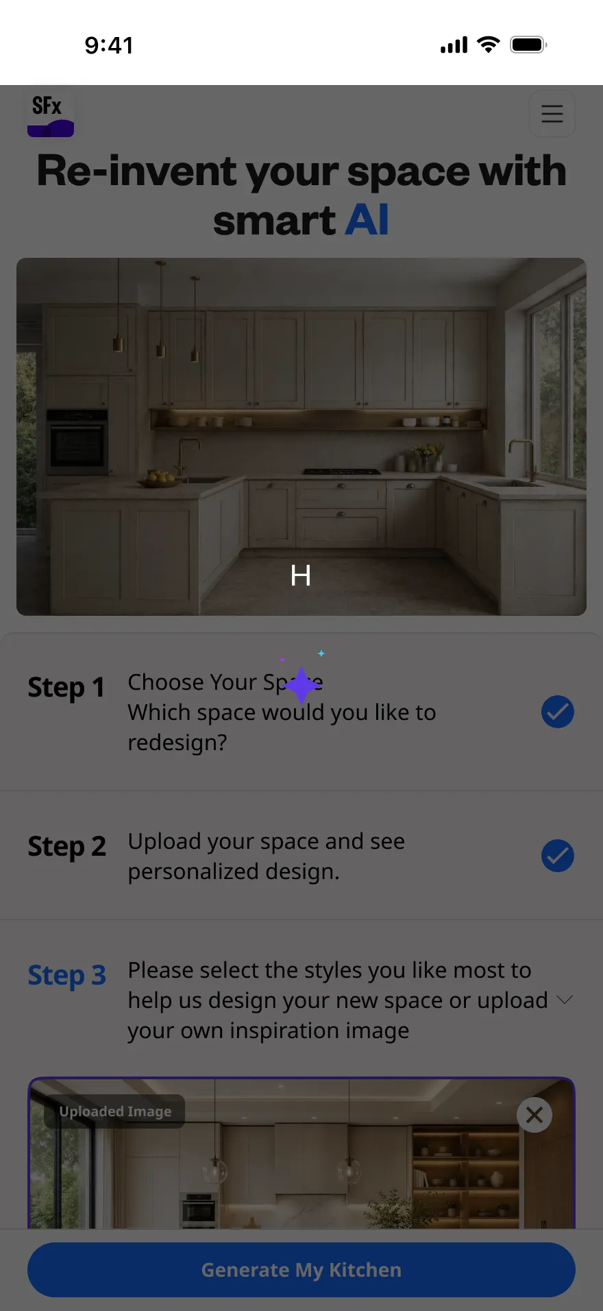 Reinvent Your Space mobile — screen 5.