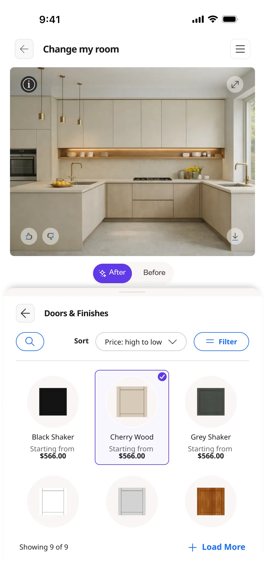 Intelligent search mobile — screen 1.