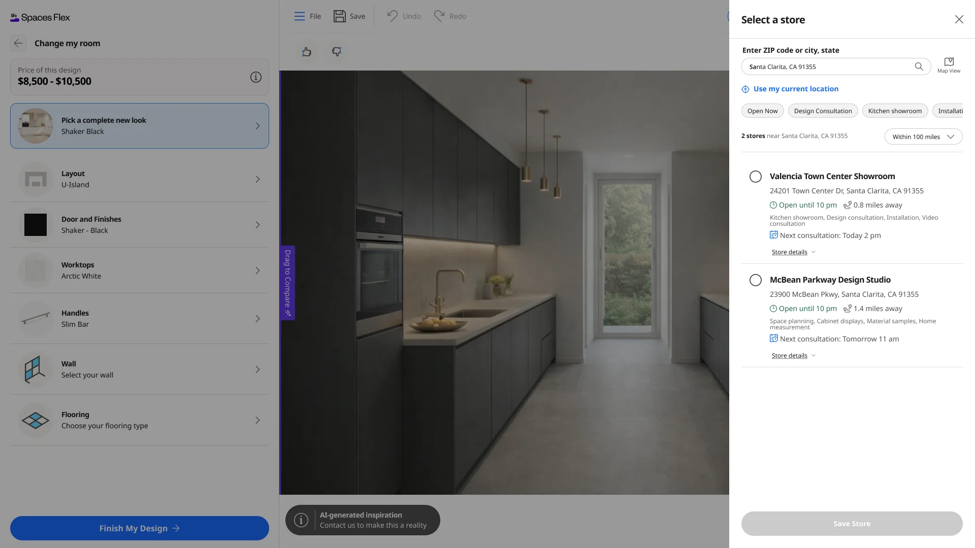 Store Selector desktop — screen 19.
