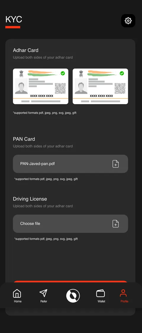 Wagr app — screen 18.